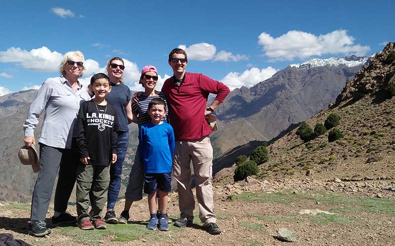 family-hike-morocco